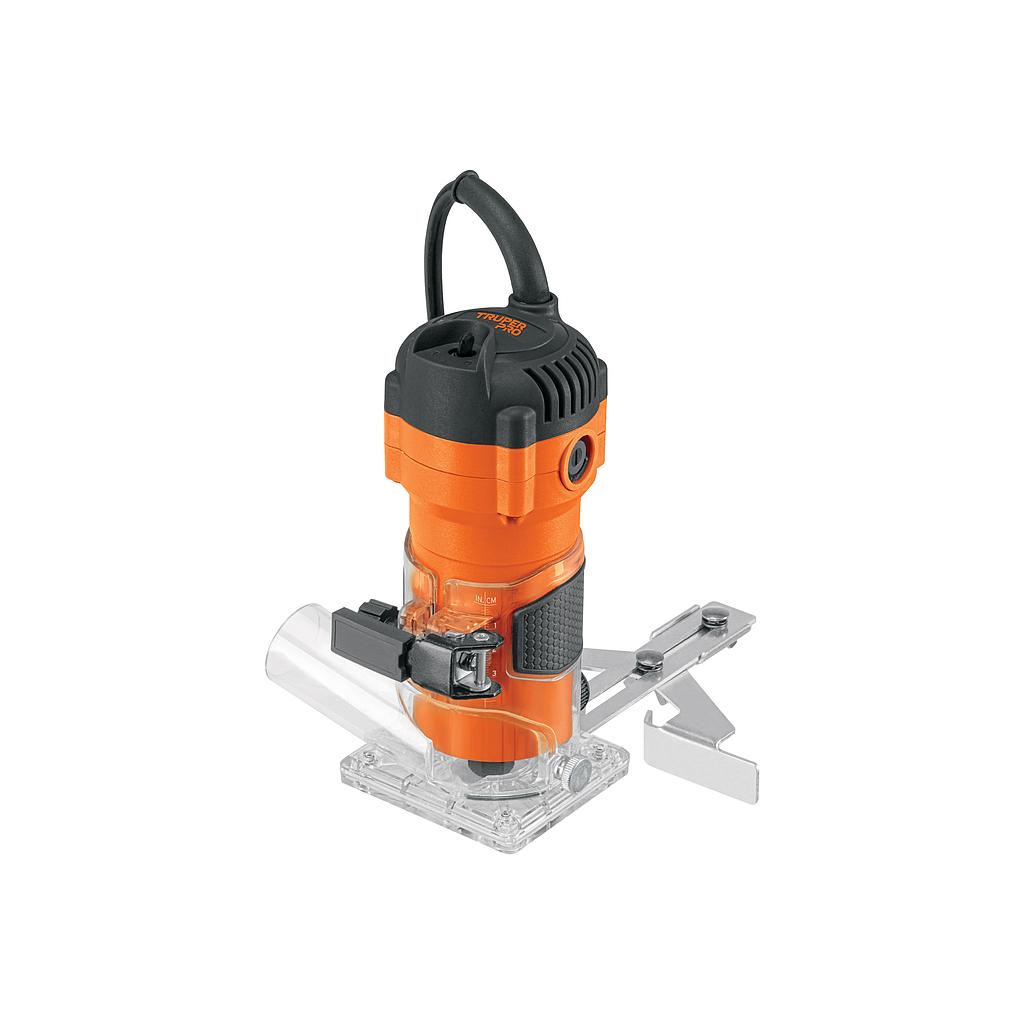 ROUTER (REBAJADORA) COMPACTO 600 W, 3/4 HP, TRUPER PRO