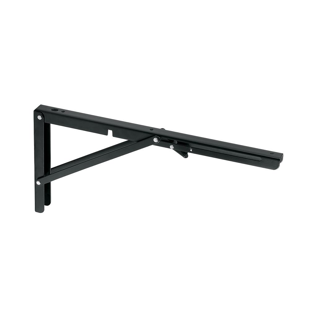 MENSULA PLEGABLE DE ACERO NEGRA 8' X 16', FIERO