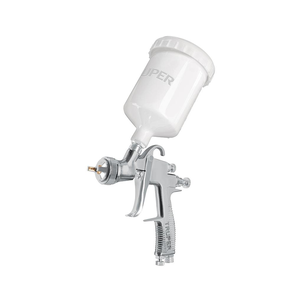 PISTOLA PARA PINTAR LVLP (BAJO VOLUMEN / BAJA PRESION) VASO PLASTICO 2.0 MM TRUPER