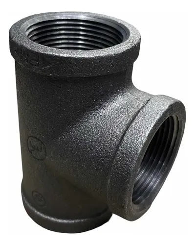 TEE DE FIERRO NEGRO ROSCABLE DE 4" CEDULA 40