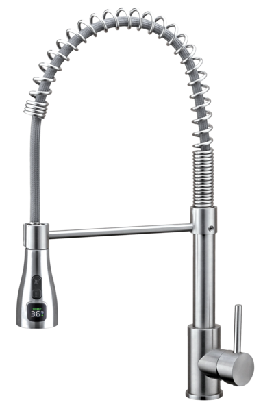 MONOMANDO PARA FREGADERO EN ACERO INOXIDABLE 304 CON ROCIADOR INTELIGENTE DOBLE FUNCION ALAN