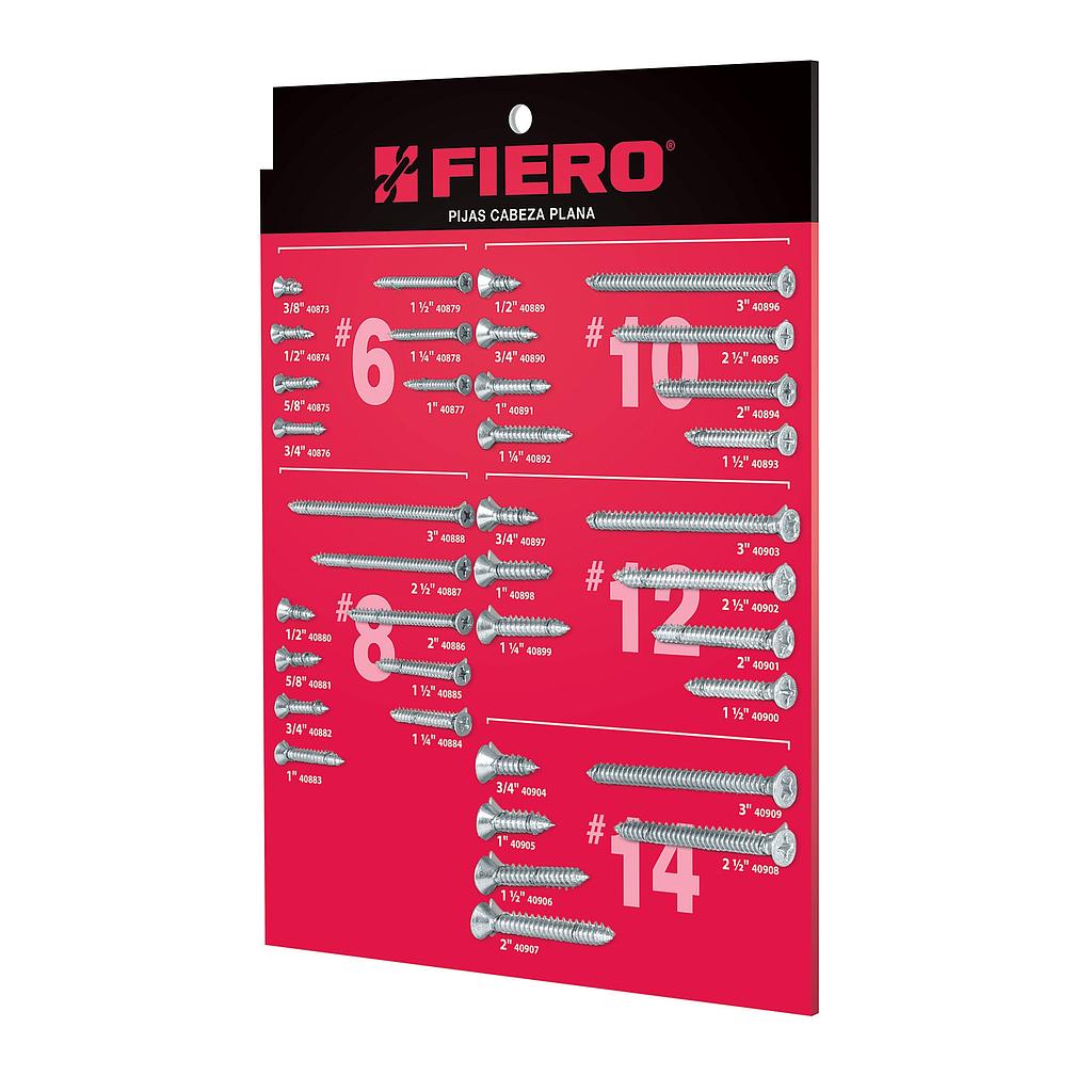 EXHIBIDOR DE PIJAS CABEZA PLANA FIERO