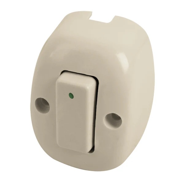 INTERRUPTOR SENCILLO VISIBLE OVAL AKSI