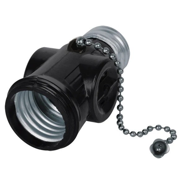 PORTALAMPARA CON LADRON CON INTERRUPTOR DE CADENA AKSI
