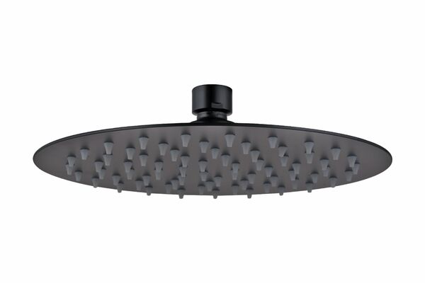 REGADERA EN ACERO INOX NEGRO 8" ALAN