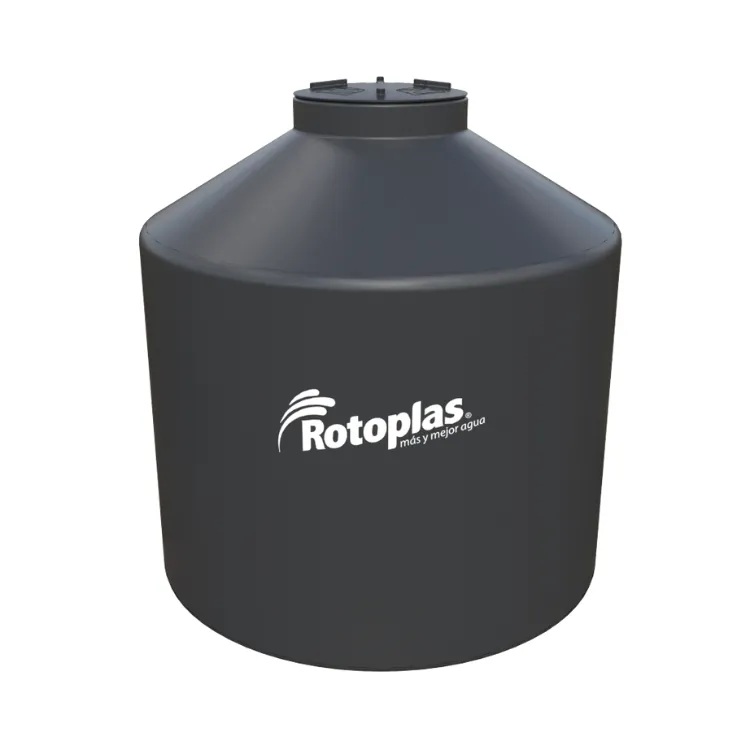 TANQUE VERTICAL CERRADO 250 L ESTANDAR NEGRO ROTOPLAS