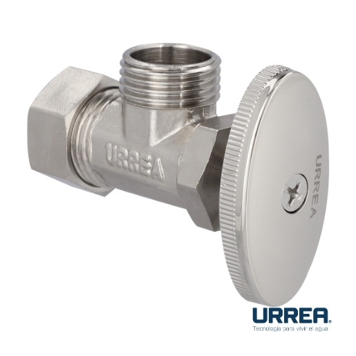 LLAVE ANGULAR CON BARRILITO DE 1/2" X 1/2" F-405BSC URREA