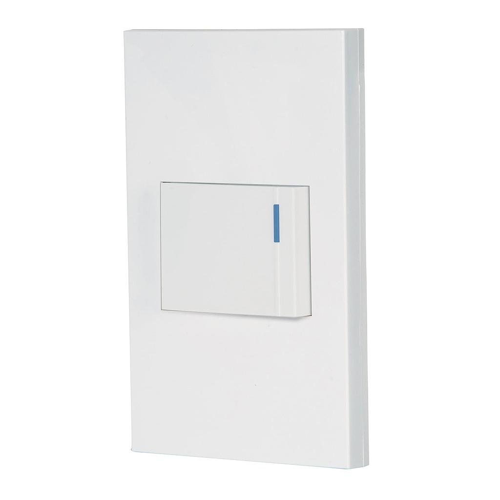 PLACA ARMADA 1 INTERRUPTOR 1.5 MODULOS ESPAÑOLA BLANCO VOLTECK