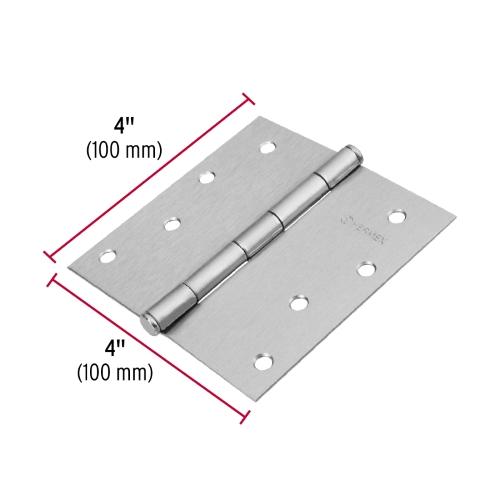 BISAGRA CUADRADA 4 SATINADO CABEZA PLANA BASIC