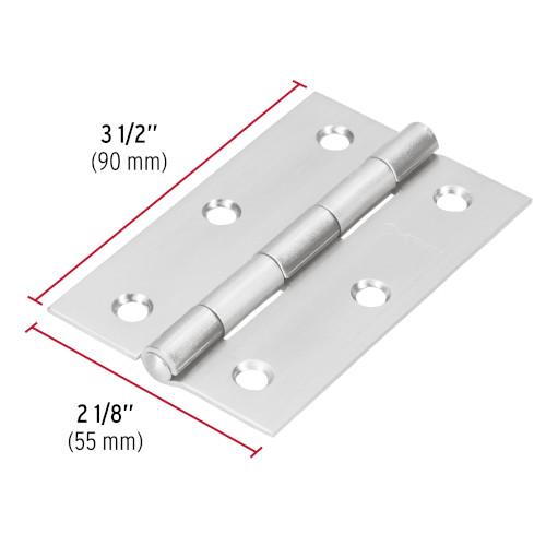 BISAGRA RECTANGULAR 4 ACERO INOXIDABLE HERMEX