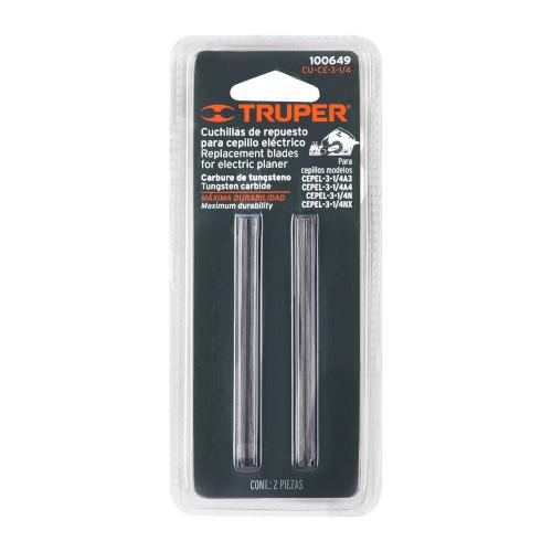 2 PIEZAS CUCHILLAS CARBURO DE TUNGSTENO PARA CEPEL-3-1/4A4