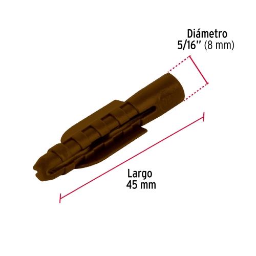 BOLSA 50 TAQUETES DE PLASTICO 5/16 FIER