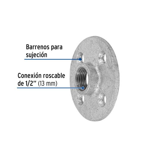 BRIDA 1/2 ACERO GALVANIZADO FOSET
