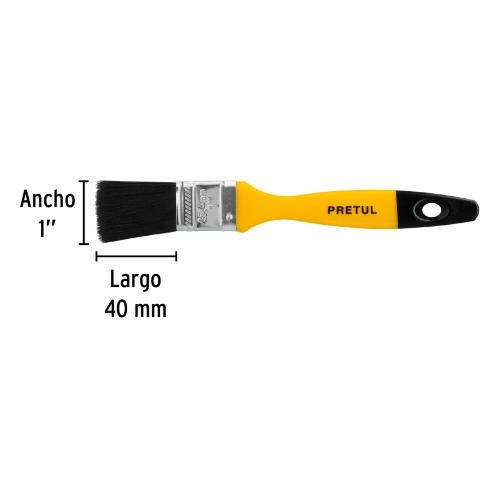 BROCHA USO GENERAL DE 1" CON MANGO DE PLÁSTICO PRETUL