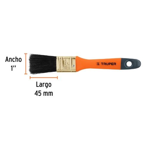 BROCHA PROFESIONAL DE 1" CON MANGO DE PLASTICO TRUPER
