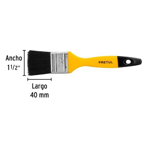BROCHA USO GENERAL DE 1-1/2" CON MANGO DE PLÁSTICO  PRETUL