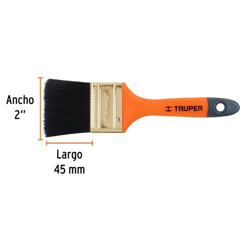 BROCHA PROFESIONAL DE 2" CON MANGO DE PLASTICO TRUPER