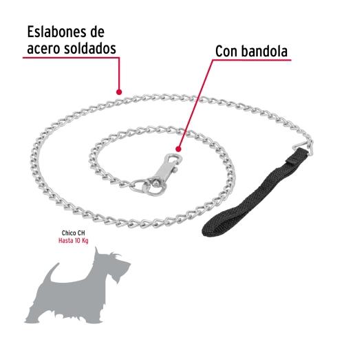 CADENA PARA PERRO ESLABON 2.5MM FIERO