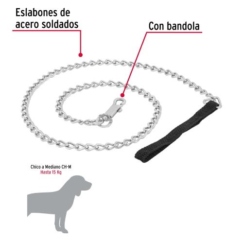 CADENA PARA PERRO ESLABON 3MM FIERO