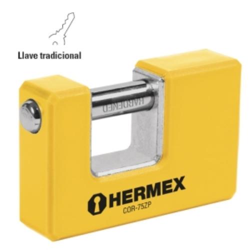 CANDADO ANTIPALANCA 75 MM CUERPO METALICO HERMEX BASIC