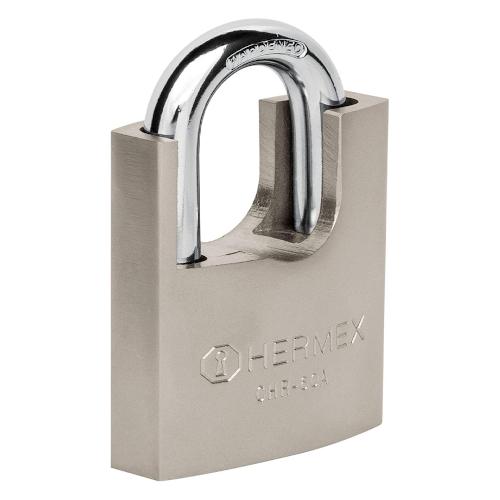 CANDADO DE HIERRO 60 MM CON CORAZA LLAVE DE DISCO HERMEX