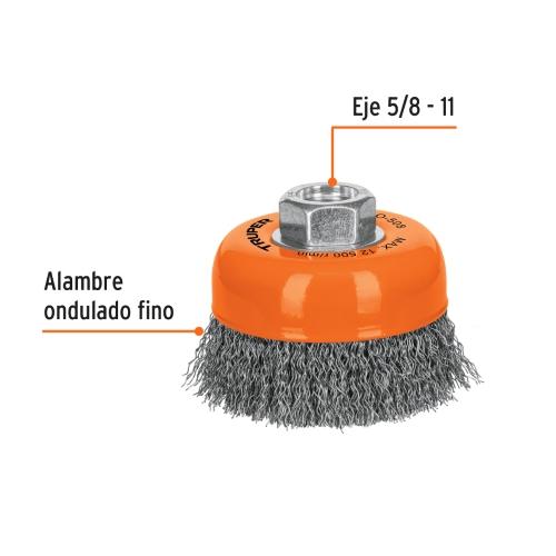 CARDA COPA 5/8 3 ALAMBRE FINO TRUPER