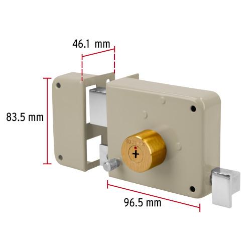 CERRADURA SOBREPONER IZQ INSTALA-FACIL LLAVE TETRA CAJA