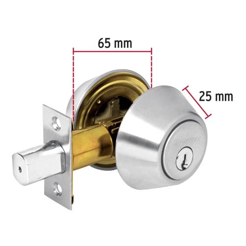 CERROJO LLAVE - LLAVE CROMO MATE LLAVE TRADICIONAL BASIC HERMEX