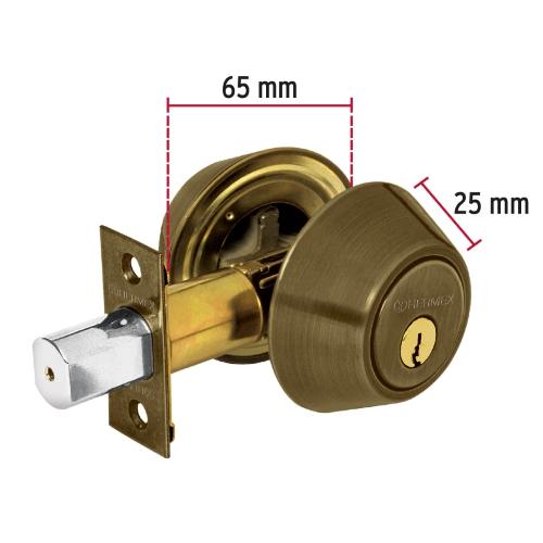 CERROJO LLAVE - LLAVE LATON ANTIGUO LLAVE TRADICIONAL BASIC HERMEX