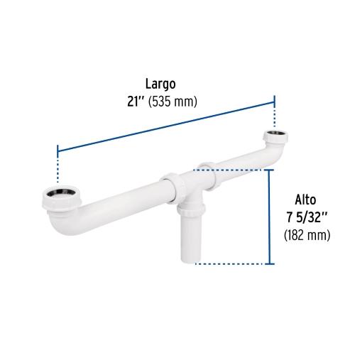 CESPOL DOBLE PARA FREGADERO 11/2 FOSET