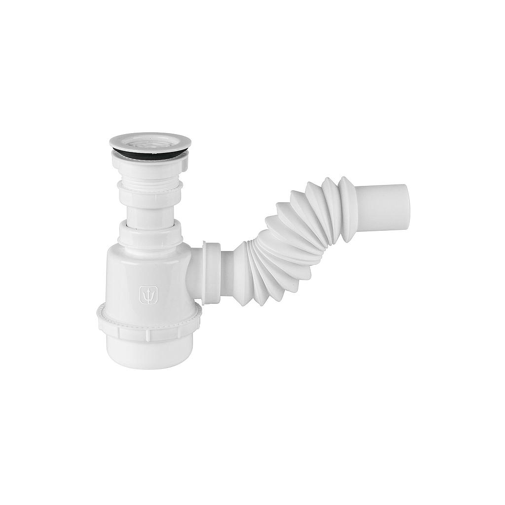 CESPOL DE BOTE CON CONTRARREJILLA DE POLIPROPILENO 1-1/2" PVC FOSET