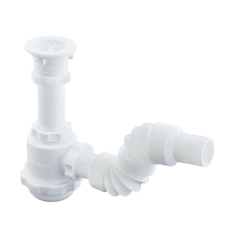 CESPOL FLEXIBLE DE PVC CON BOTE GRANDE PARA FREGADERO URREA