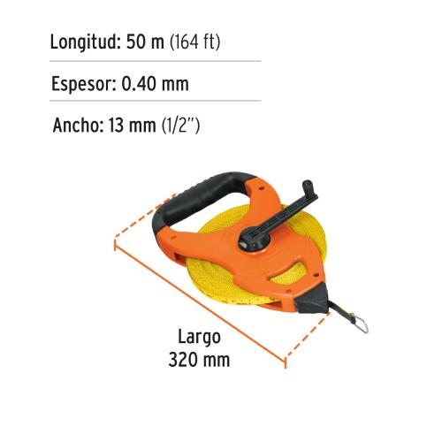 CINTA FIB VID T/CRUCETA 50 MTS TRUPER.