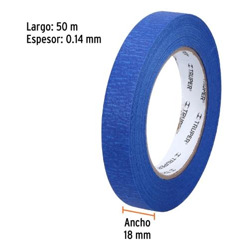CINTA MASKING TAPE AZUL DE 3/4" X 50 m PARA PINTOR TRUPER