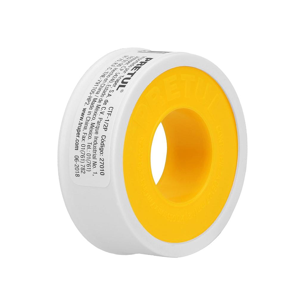 CINTA SELLA ROSCAS 1/2" X 7 m  PRETUL