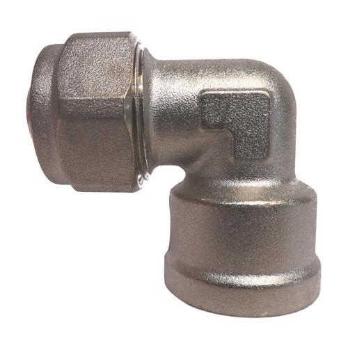 CODO HEMBRA 90° PARA TUBO PE-AL-PE DE 1/2 TUERCA COMPRESION X 1/2 ROSCA HEMBRA COFLEX