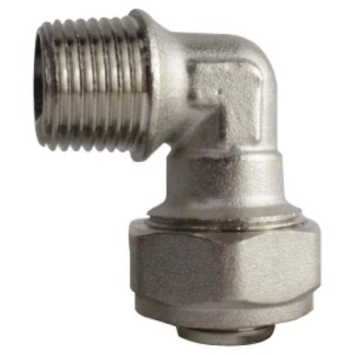 CODO MACHO 90° PARA TUBO PE-AL-PE DE 1/2 TUERCA COMPRESION X 1/2 ROSCA MACHO COFLEX