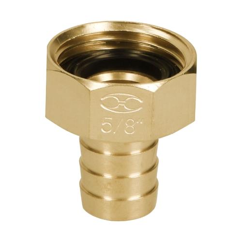 CONECTOR 5/8" HEMBRA DE LATON SOLIDO PARA MANGUERA TRUPER
