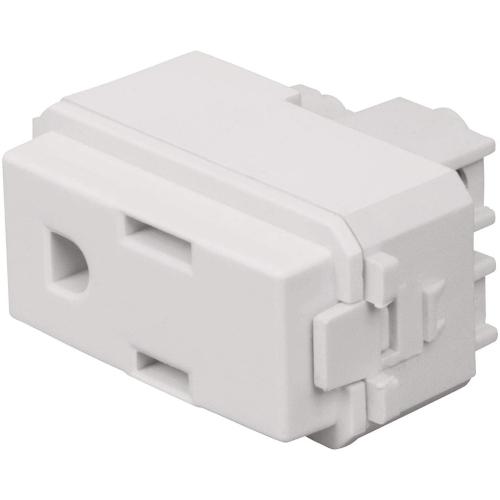 CONTACTO SENCILLO 2P+T LINEA ITALIANA BLANCO