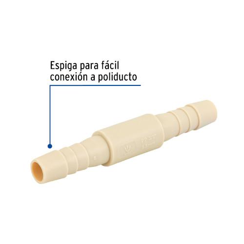 COPLE INSERCION 3/8 POLIPROPILENO FOSET