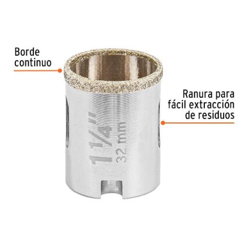 BROCASIERRA DIAMANTE 1-1/4" BORDE CONTINUO TRUPER