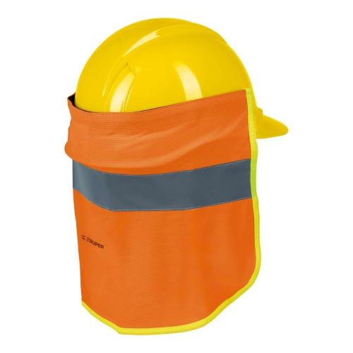 CUBRENUCA PARA CASCO NARANJA CON REFLEJANTE TRUPER