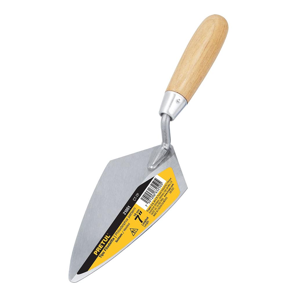 CUCHARA PARA ALBAÑIL 7" TIPO FILADELFIA  PRETUL