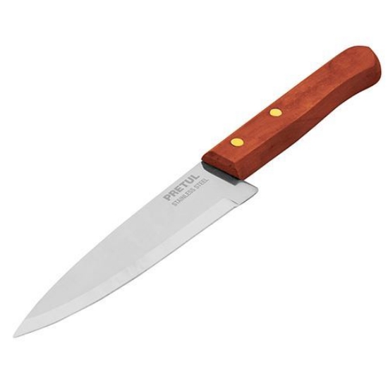 CUCHILLO DE CHEF 6 MANGO MADERA PRETUL
