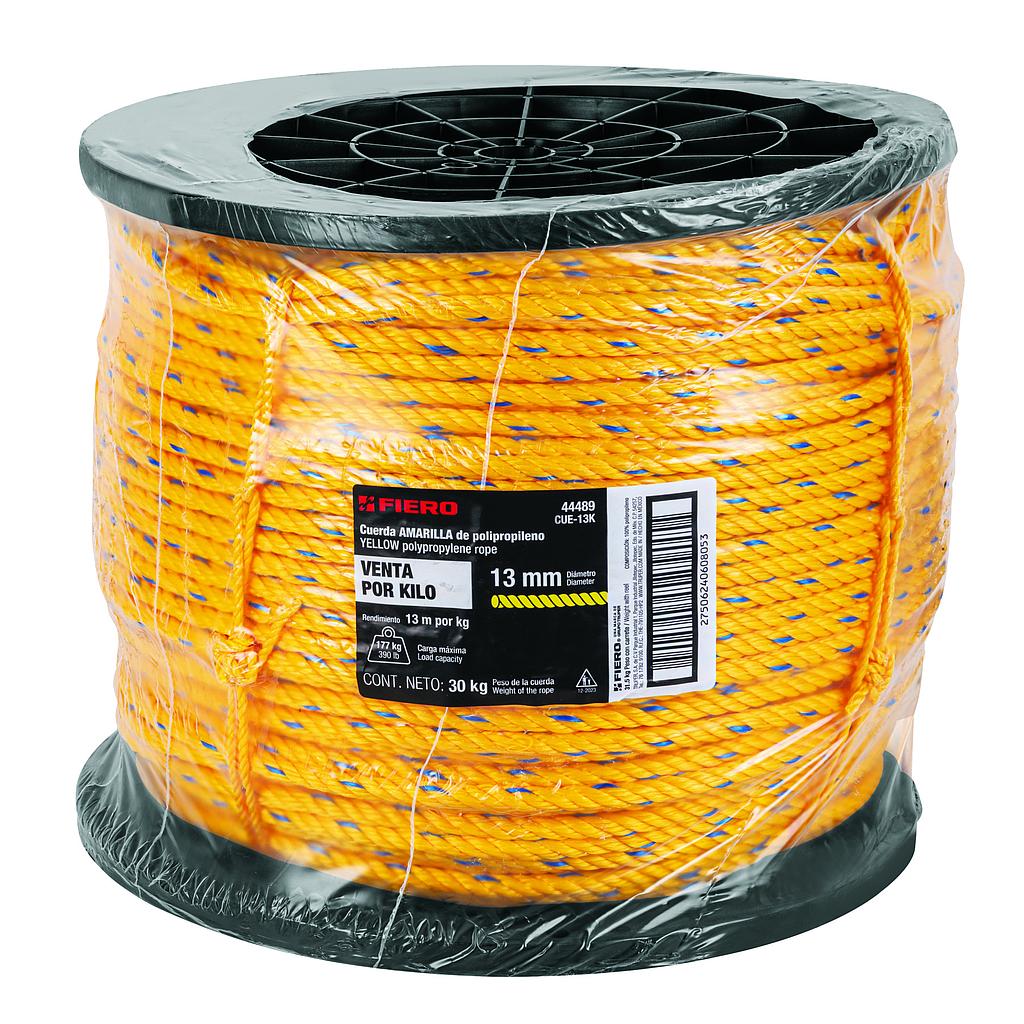 CUERDA POLIPROPILENO DE 13 mm (1/2") CARRETE DE 30 kg FIERO
