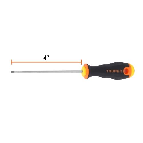 DESARMADOR PLANO 1/8X4 MANGO COMF GRIP