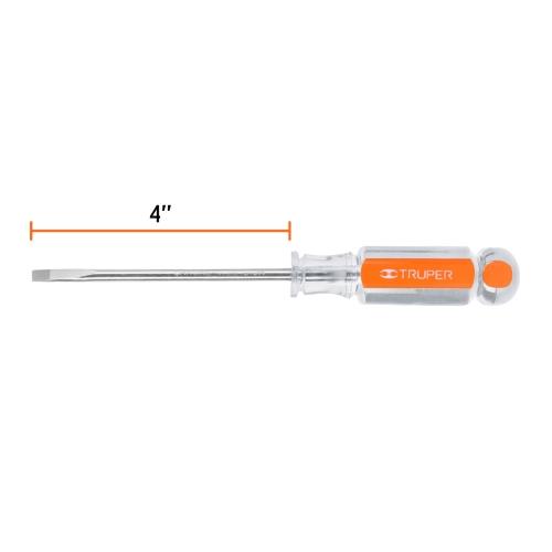 DESARMADOR PLANO 3/16X4 TRUPER (DG-3/16X4)