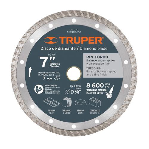 DISCO DE DIAMANTE 4 RIN TURBO TRUPER