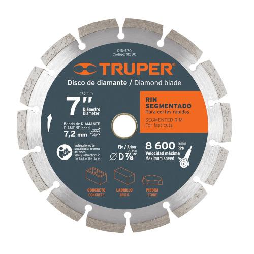 DISCO DIAMANTE 9 RIN SEGMENTADO TRUPER