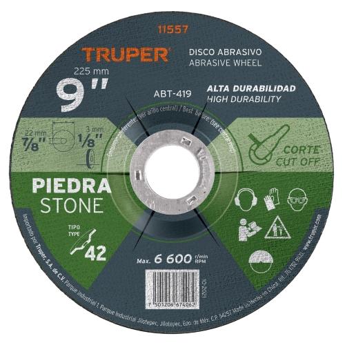 DISCO P/CORTE PIEDRA 9 TRUPER ABT-419